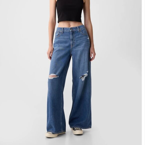 SOLD!! Gap Baggy Wide leg jeans sz33 - Picture 1 of 7